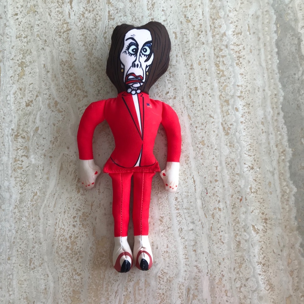 GOODBYE NANCY 😁.   NEW NANCY PELOSI STUFFED DOG TOY